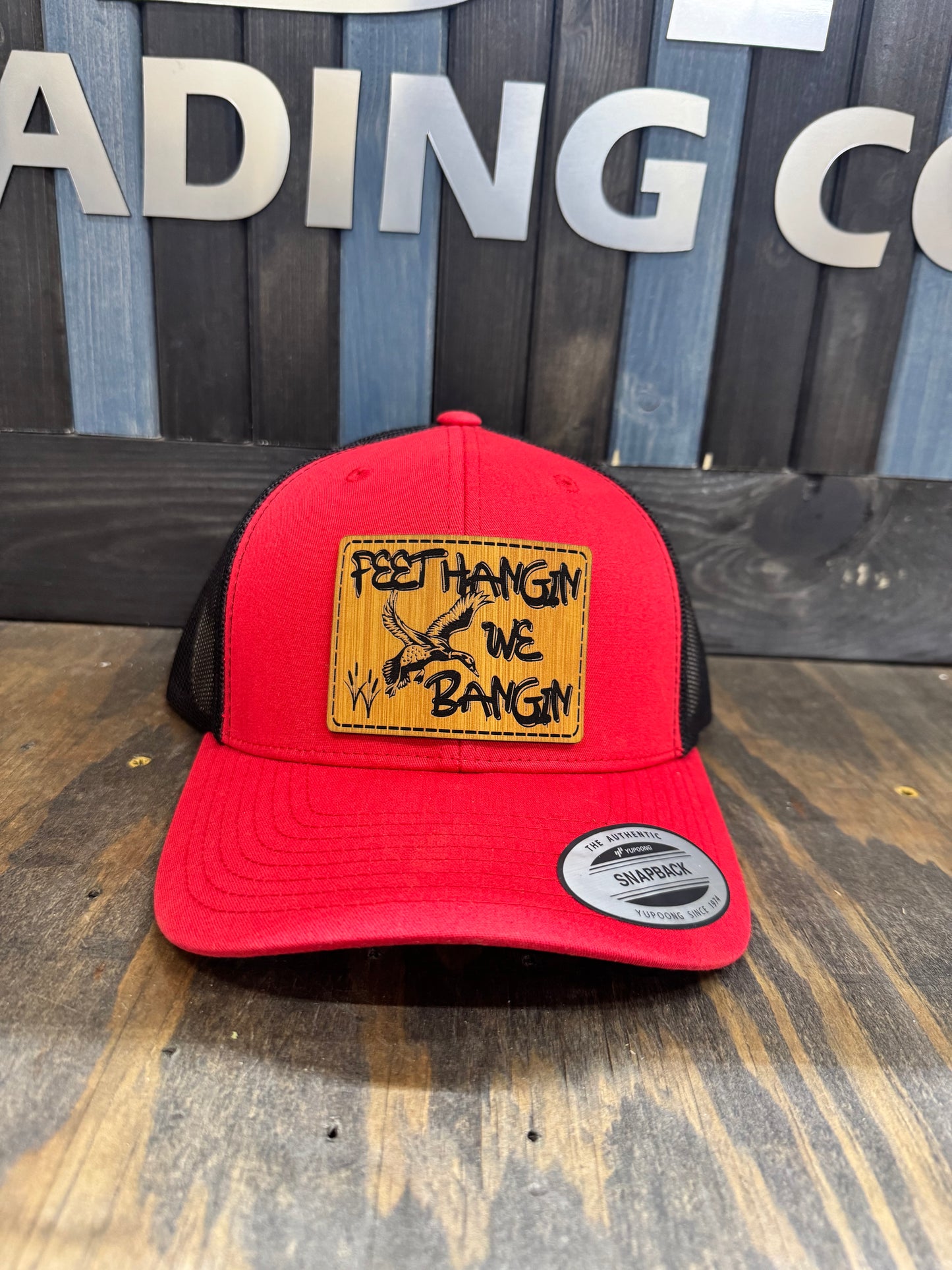 Feet hangin we bangin hat