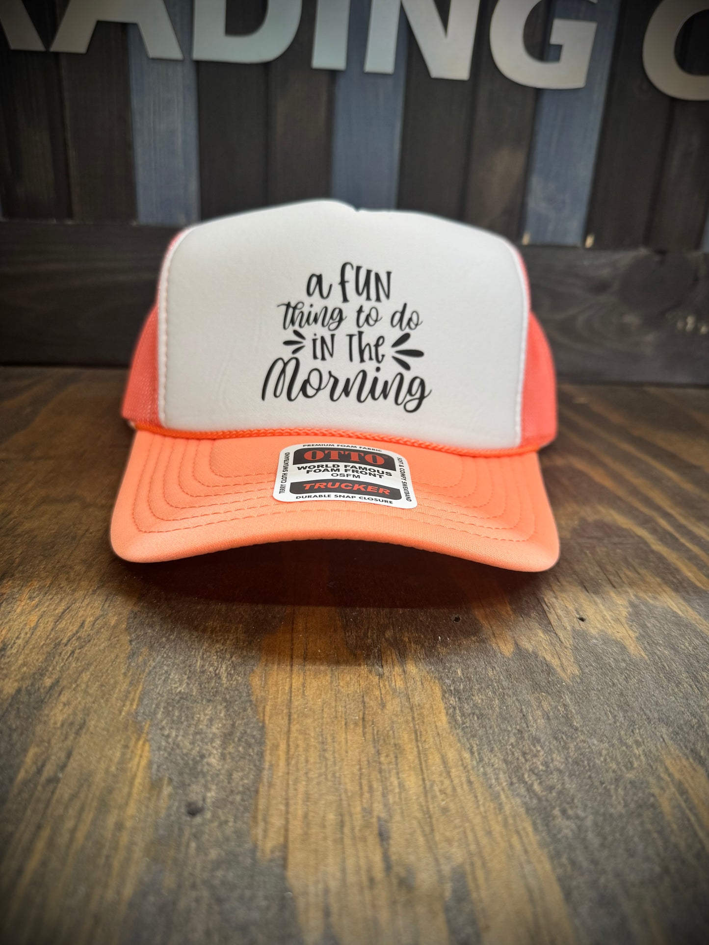 A Fun thing to do in the morning hat